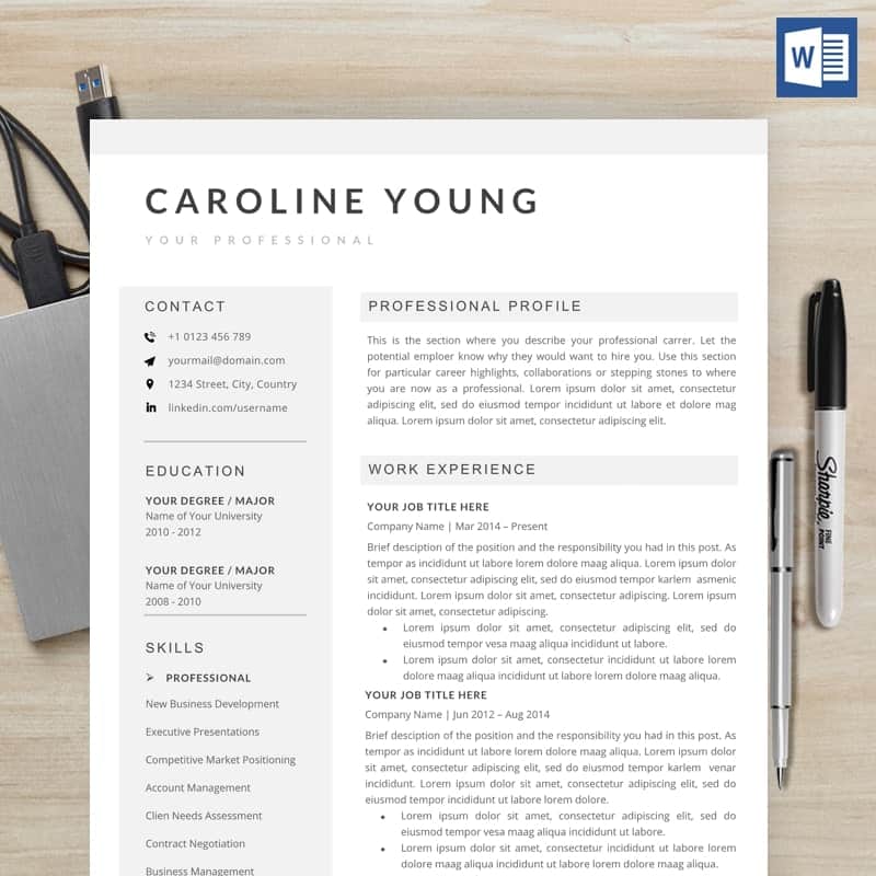 Caroline Young CV Template